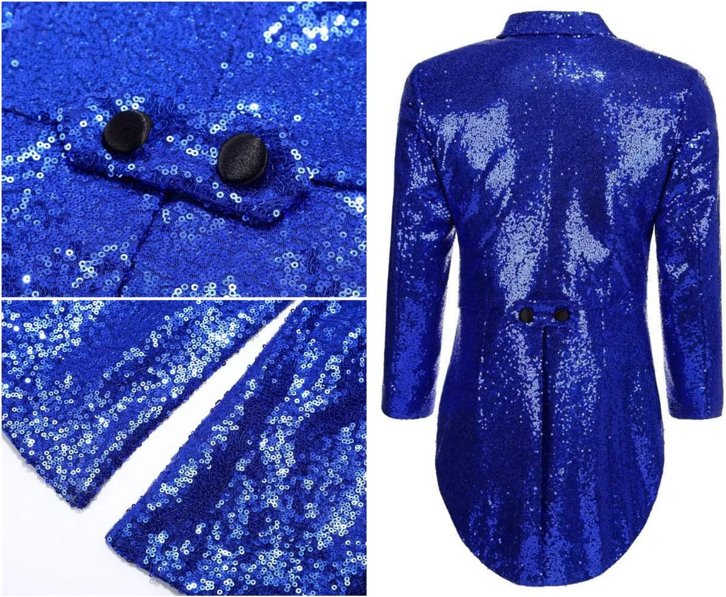 2025 Mens Sequins Tailcoat Jacket Victorian Steampunk Costumes Gothic Victorian Frock Blazer Coat JJK029