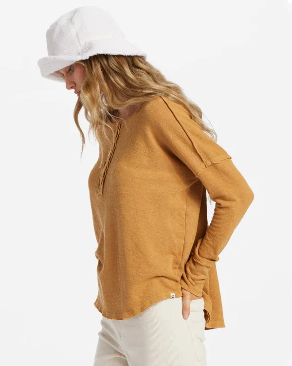 BILLABONG New Anyway henley top