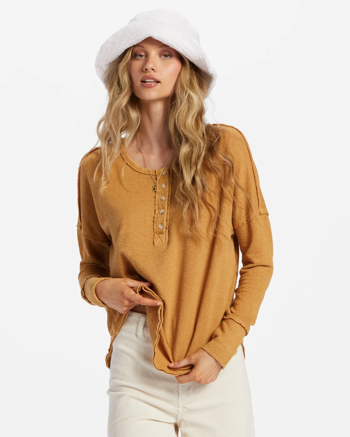 BILLABONG New Anyway henley top