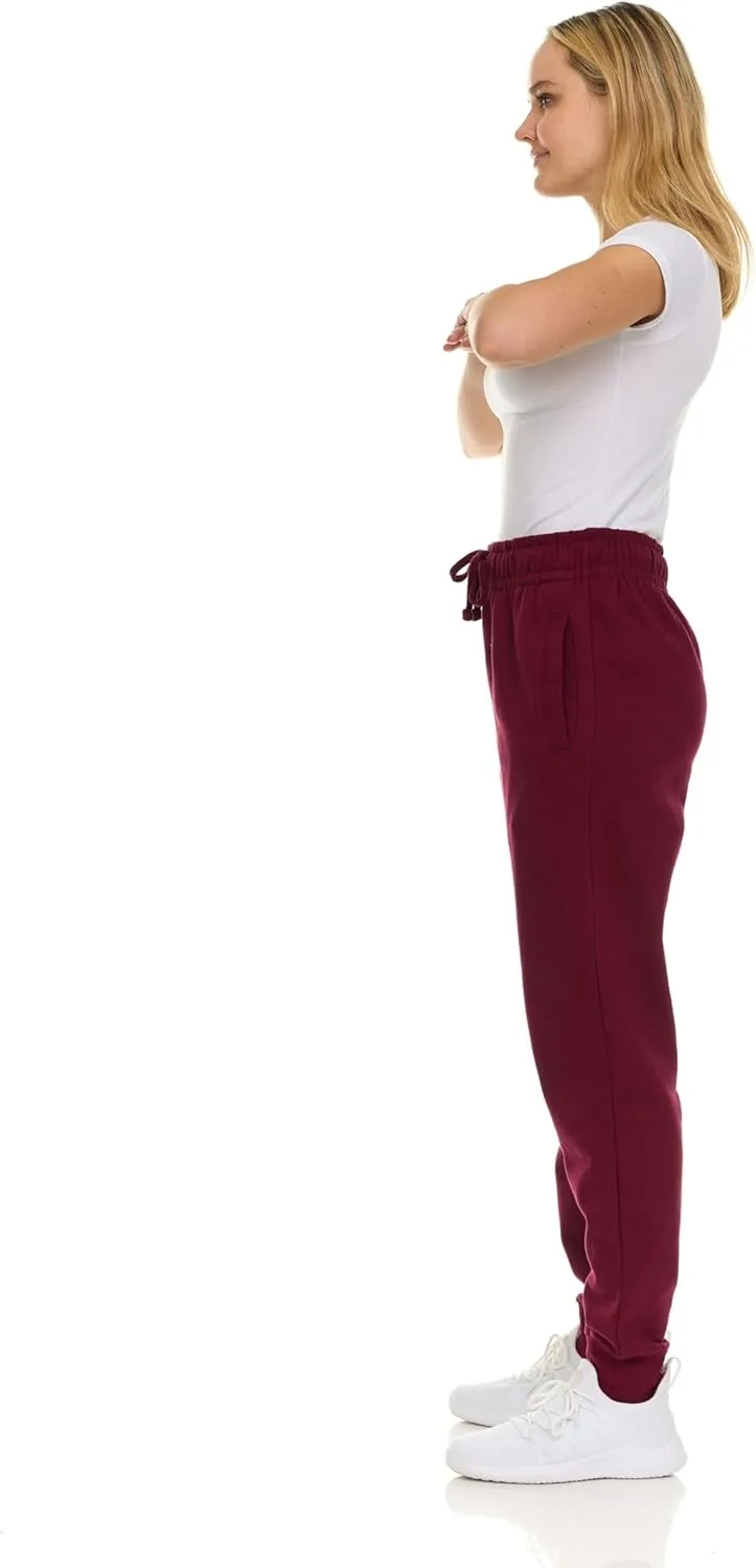 BILLIONHATS 12 Pack Women Jogger Sweatpants, Bulk Comfy Fleece-Lined with Ribbed Cuffs for Charities & Shelter Home Donations