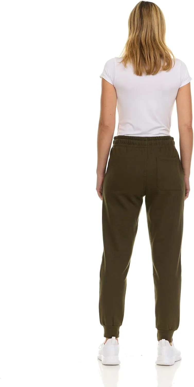 BILLIONHATS 12 Pack Women Jogger Sweatpants, Bulk Comfy Fleece-Lined with Ribbed Cuffs for Charities & Shelter Home Donations