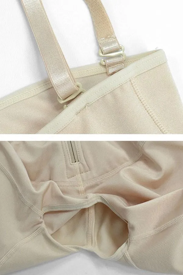 Calf-Length Open Crotch Body Shaper