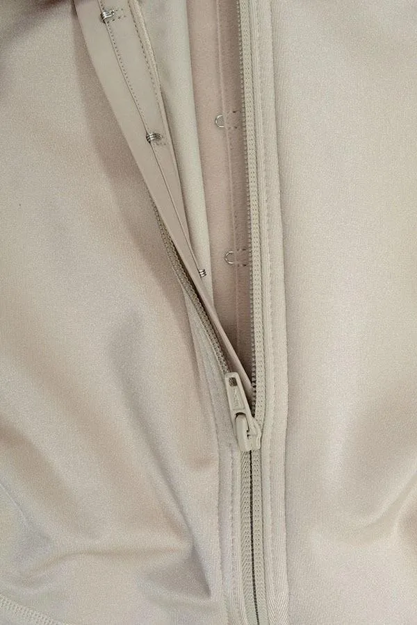 Calf-Length Open Crotch Body Shaper