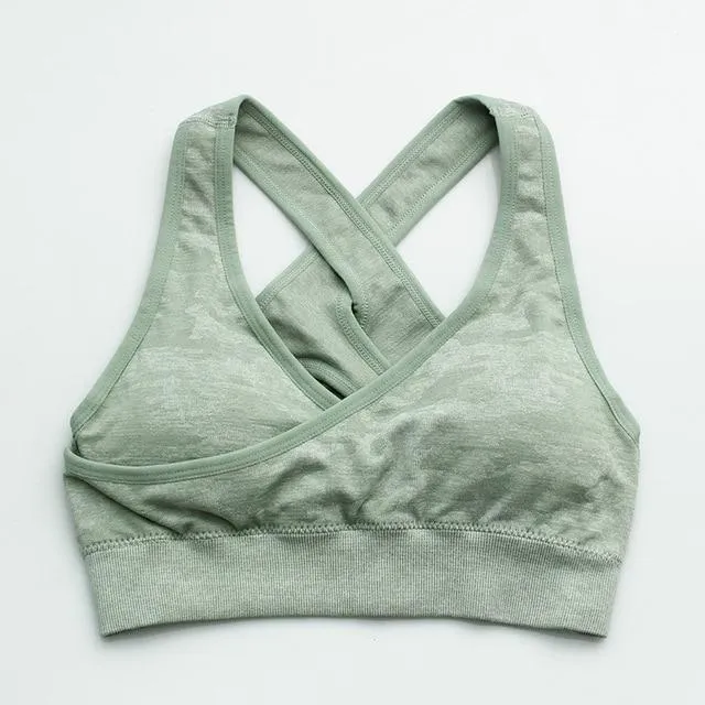 Camo Bae Seamless Sports Bra