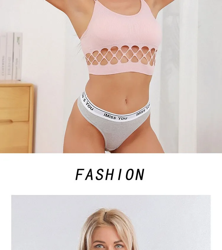 Cotton Mix Breathable Seamless Low Waist Seamless Women's Cotton Bottoms Briefs Underwear