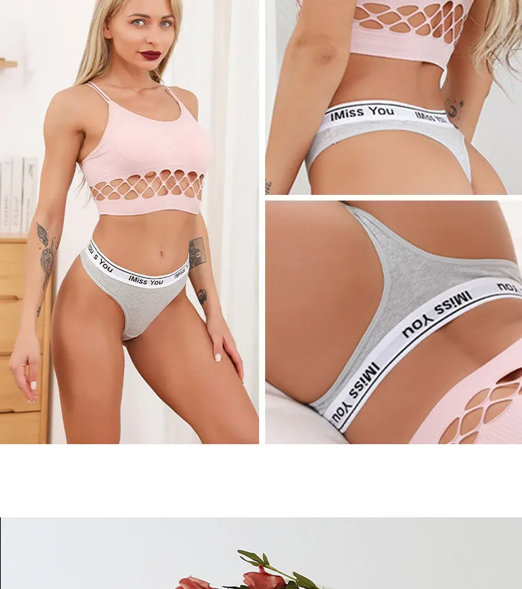 Cotton Mix Breathable Seamless Low Waist Seamless Women's Cotton Bottoms Briefs Underwear