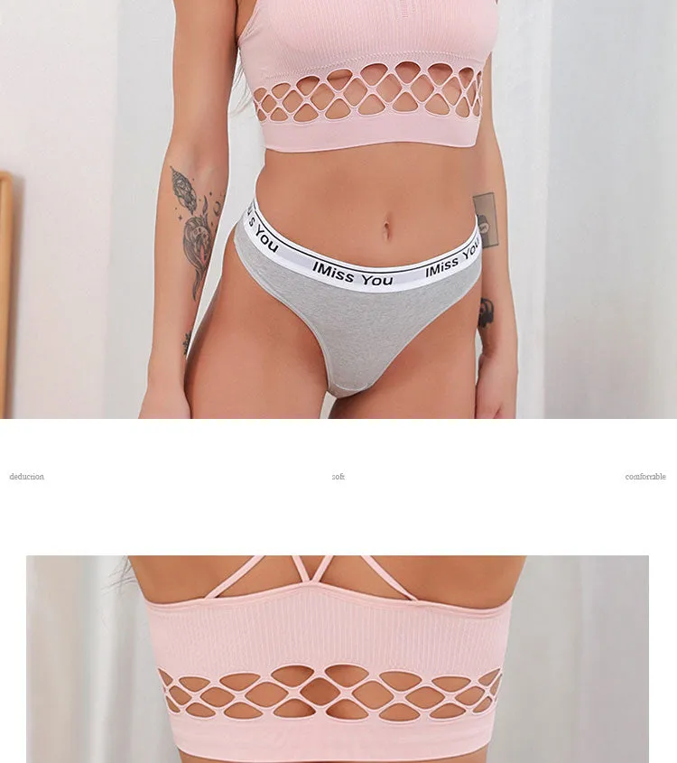 Cotton Mix Breathable Seamless Low Waist Seamless Women's Cotton Bottoms Briefs Underwear