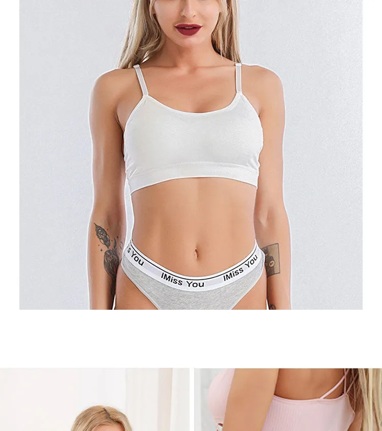 Cotton Mix Breathable Seamless Low Waist Seamless Women's Cotton Bottoms Briefs Underwear
