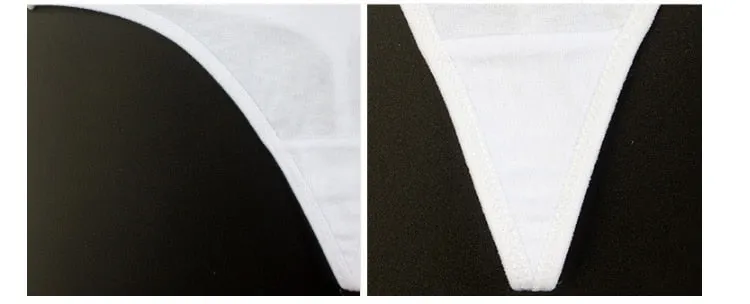 Cotton Mix G-String Thong Panties String Underwear Briefs Sexy Lingerie Pants Intimate Ladies Letter Low-Rise  Undies