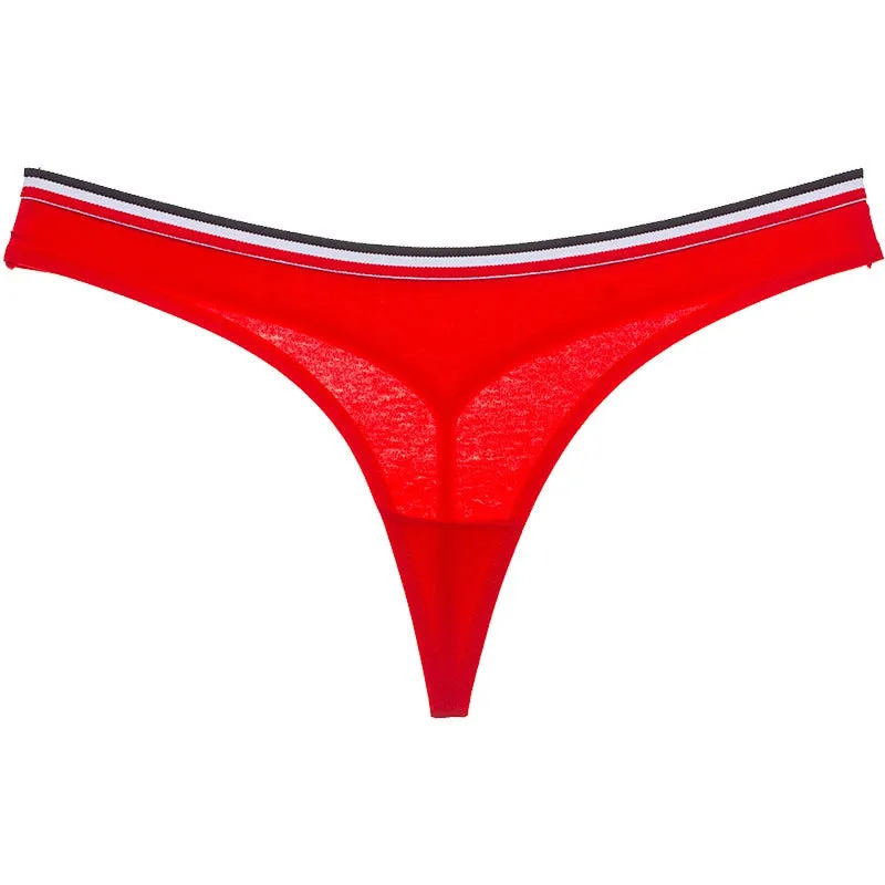 Cotton Mix G-String Thong Panties String Underwear Briefs Sexy Lingerie Pants Intimate Ladies Letter Low-Rise  Undies