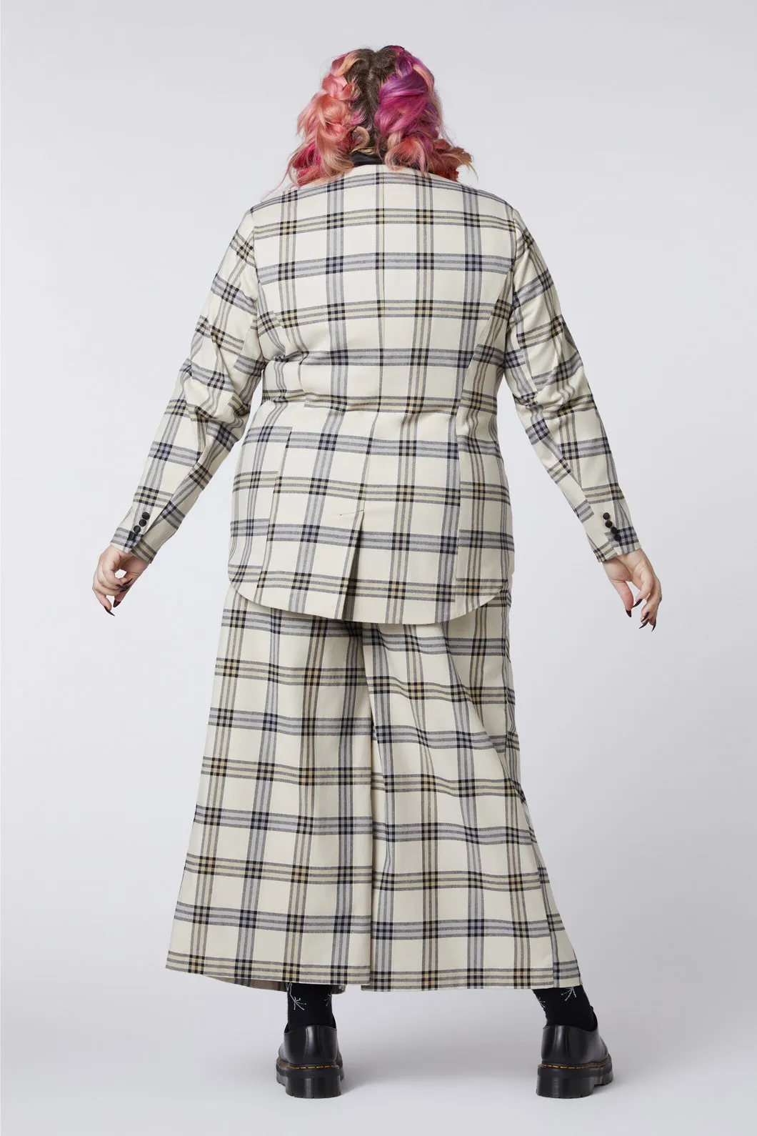 Curve Crescent Tartan Tail Coat