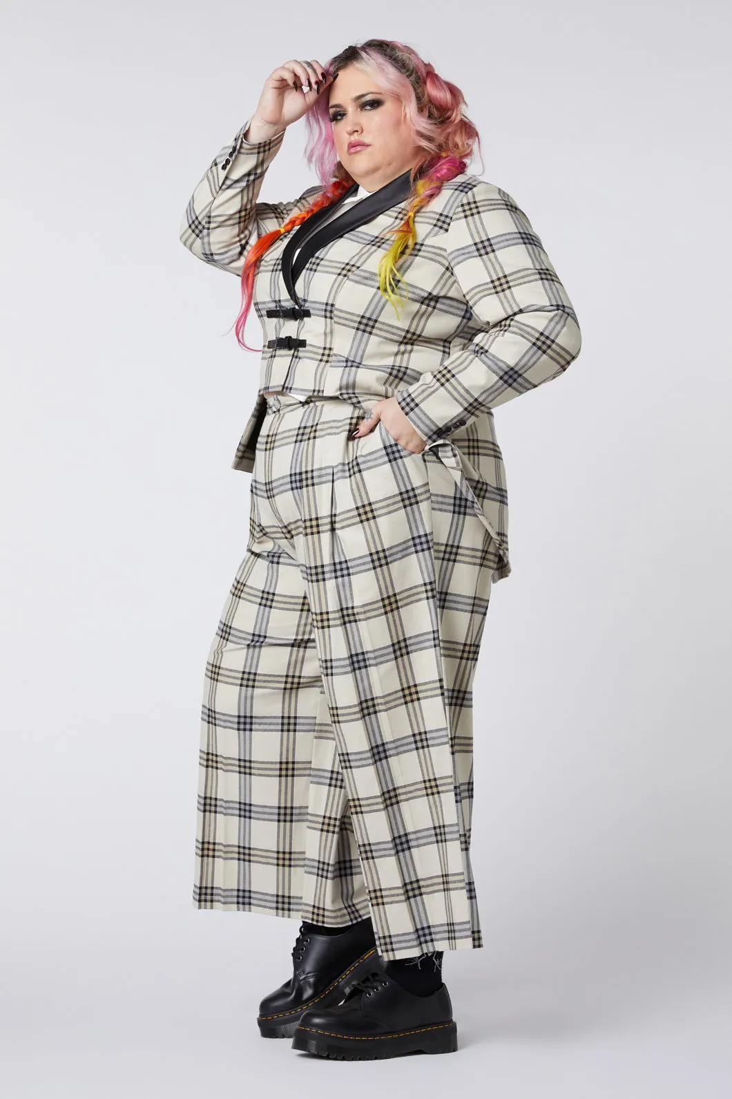 Curve Crescent Tartan Tail Coat