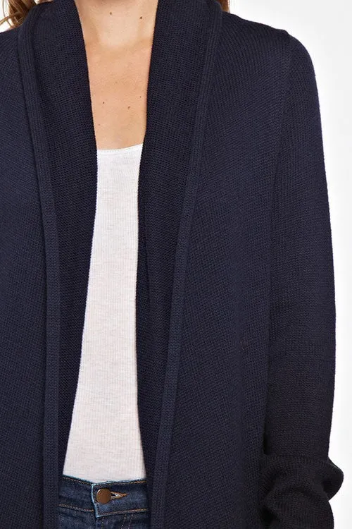Dip Dyed Long Sleeve Two Way Cardigan