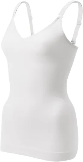 EUYZOU Women's Shapewear Tummy Control Tank Tops - CrissCross Adjustable Straps Seamless Body Shaper Compression Camisole