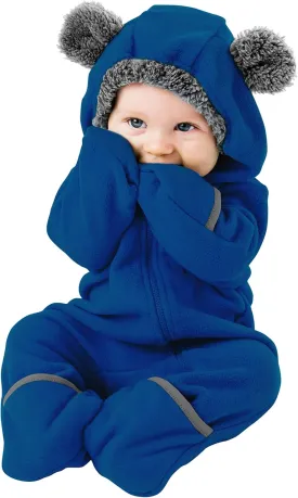 Fleece Baby Bunting Bodysuit  Infant One Piece Kids Hooded Romper Outerwear Toddler Jacket