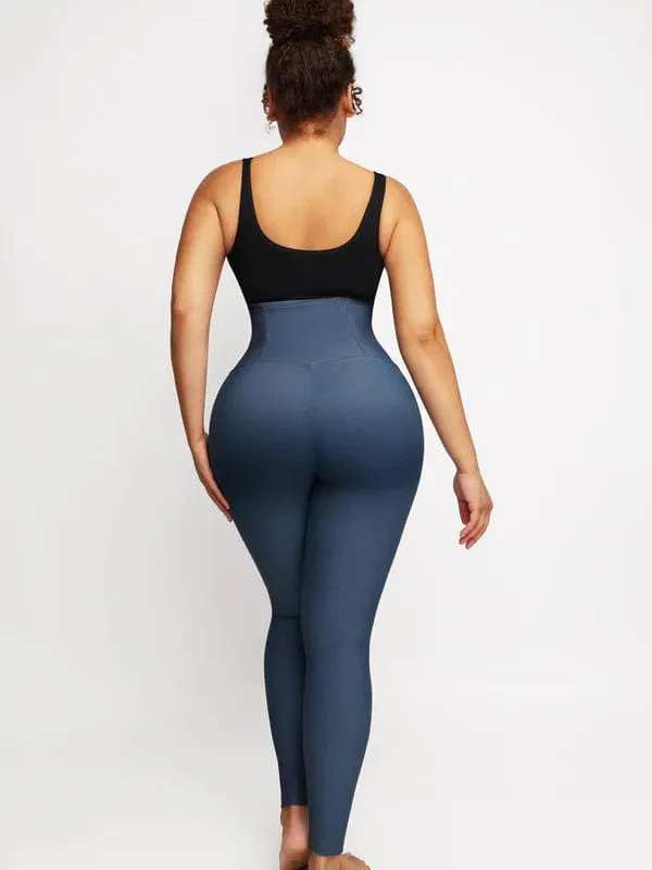 High Waist Denim Tummy Control Shaper Pants
