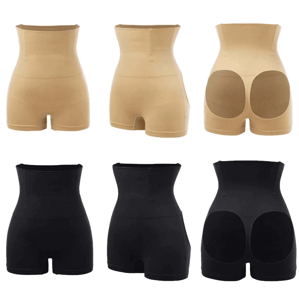 High Waist Seamless Briefs Butt Lifter Control Panties