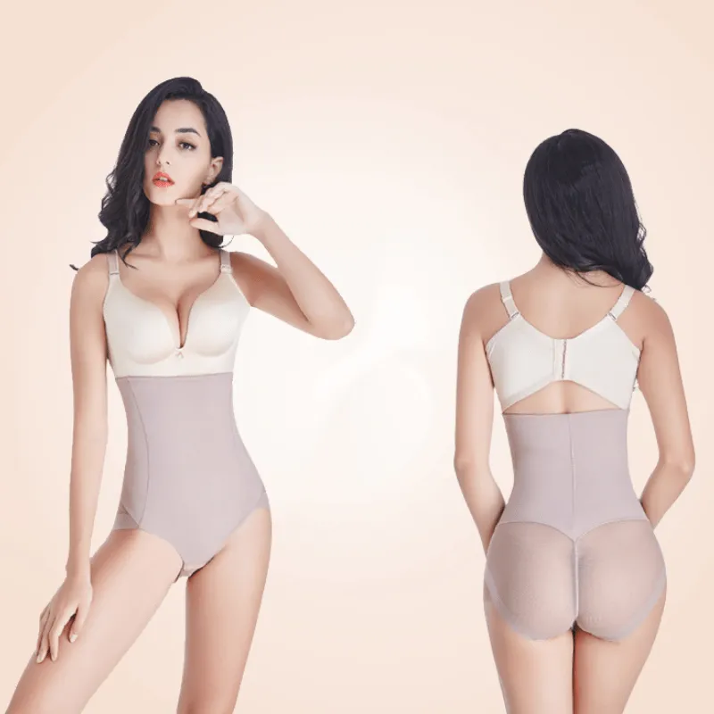 High Waist Underdress Panty Body Sculpting Shapewear Mesh Back Panty