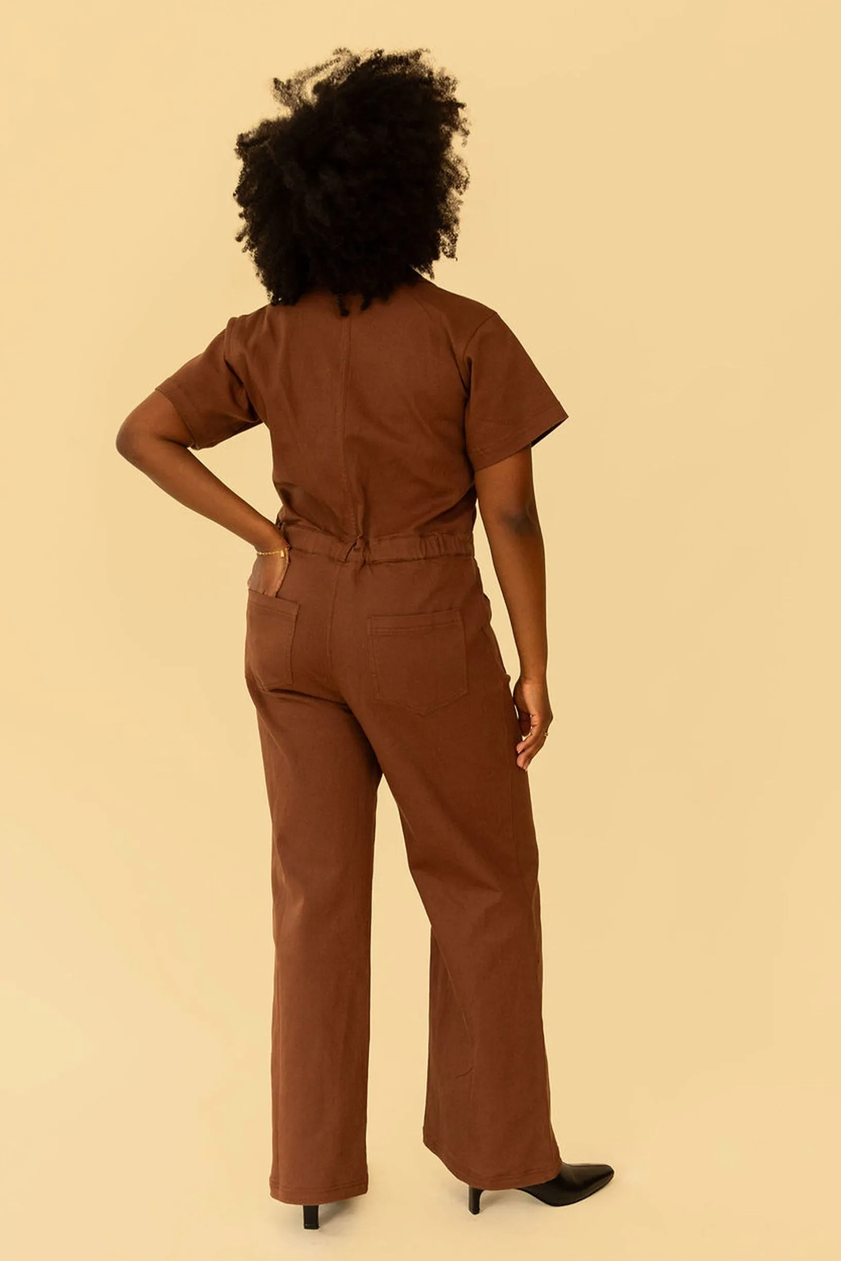 Logan Jumpsuit in Chocolate