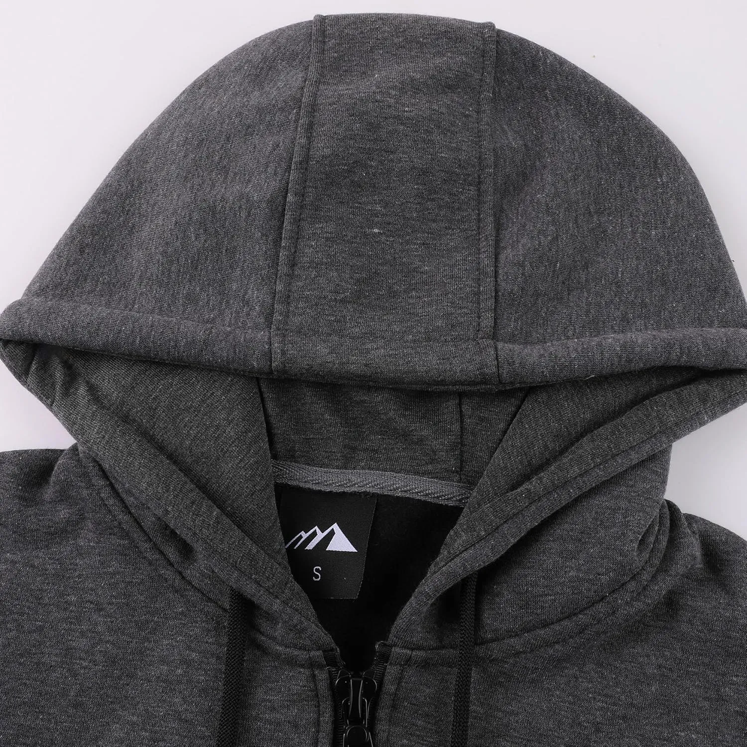 Men's Full Zip Fleece Hoodie zippered Color Block hooded slim Fit Long Sleeve Lightweight Sweatshirt