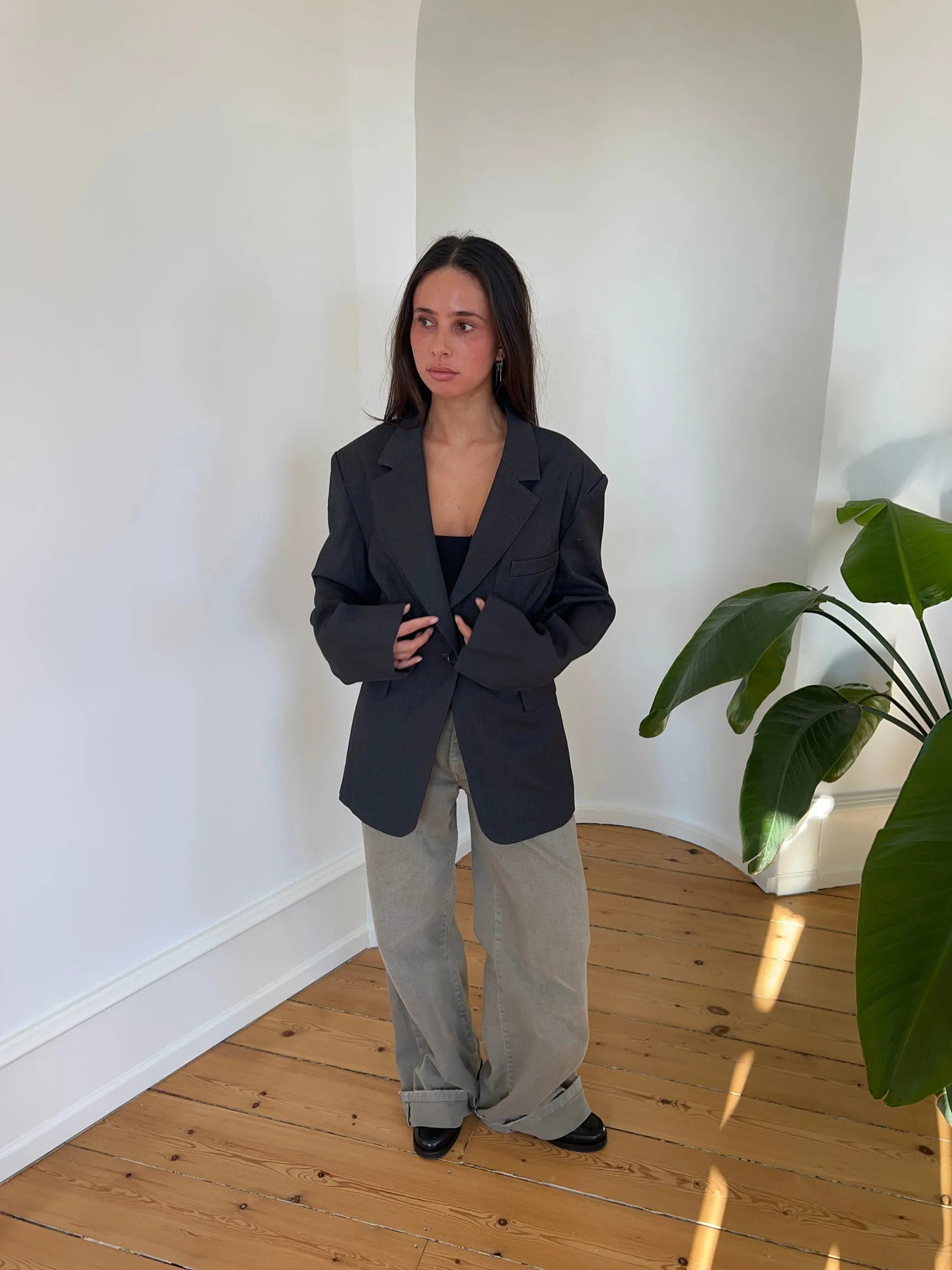 Myna fitted blazer - Grey
