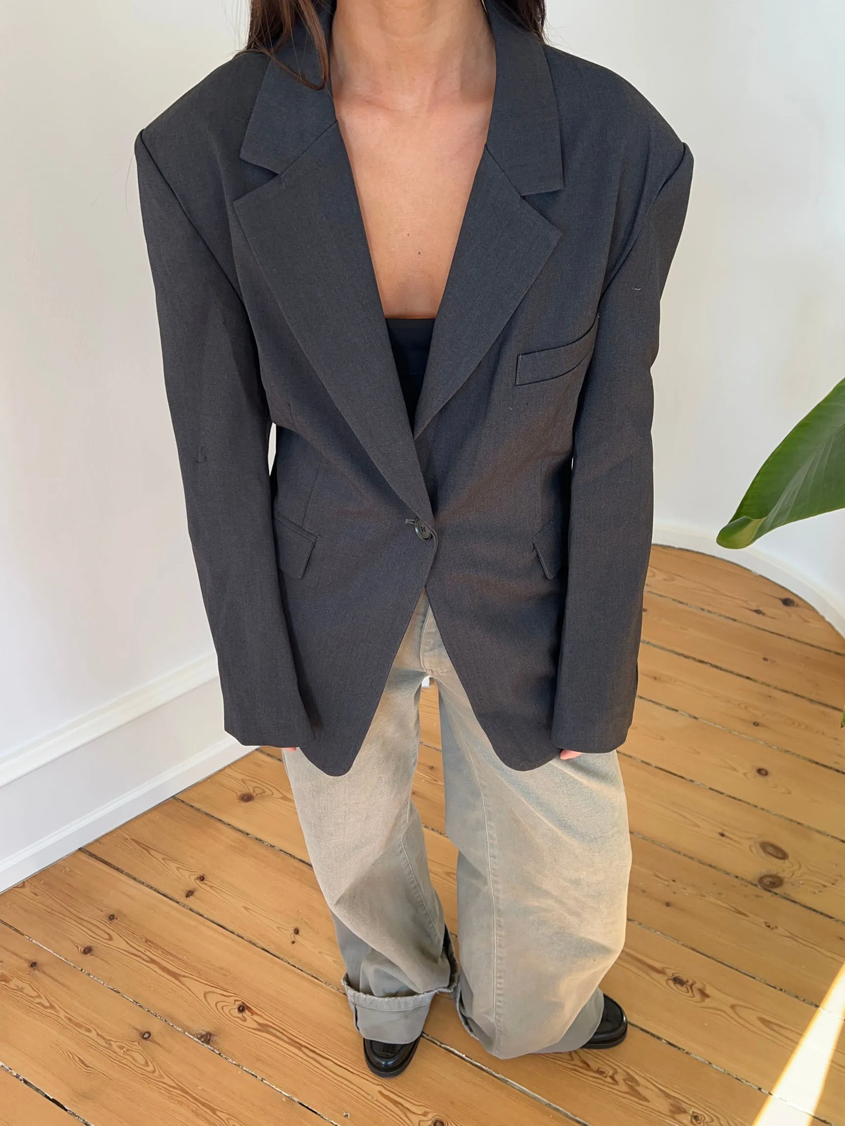 Myna fitted blazer - Grey