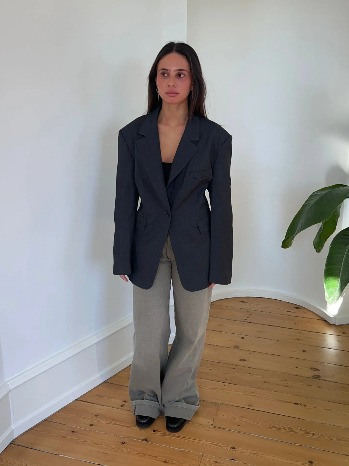 Myna fitted blazer - Grey