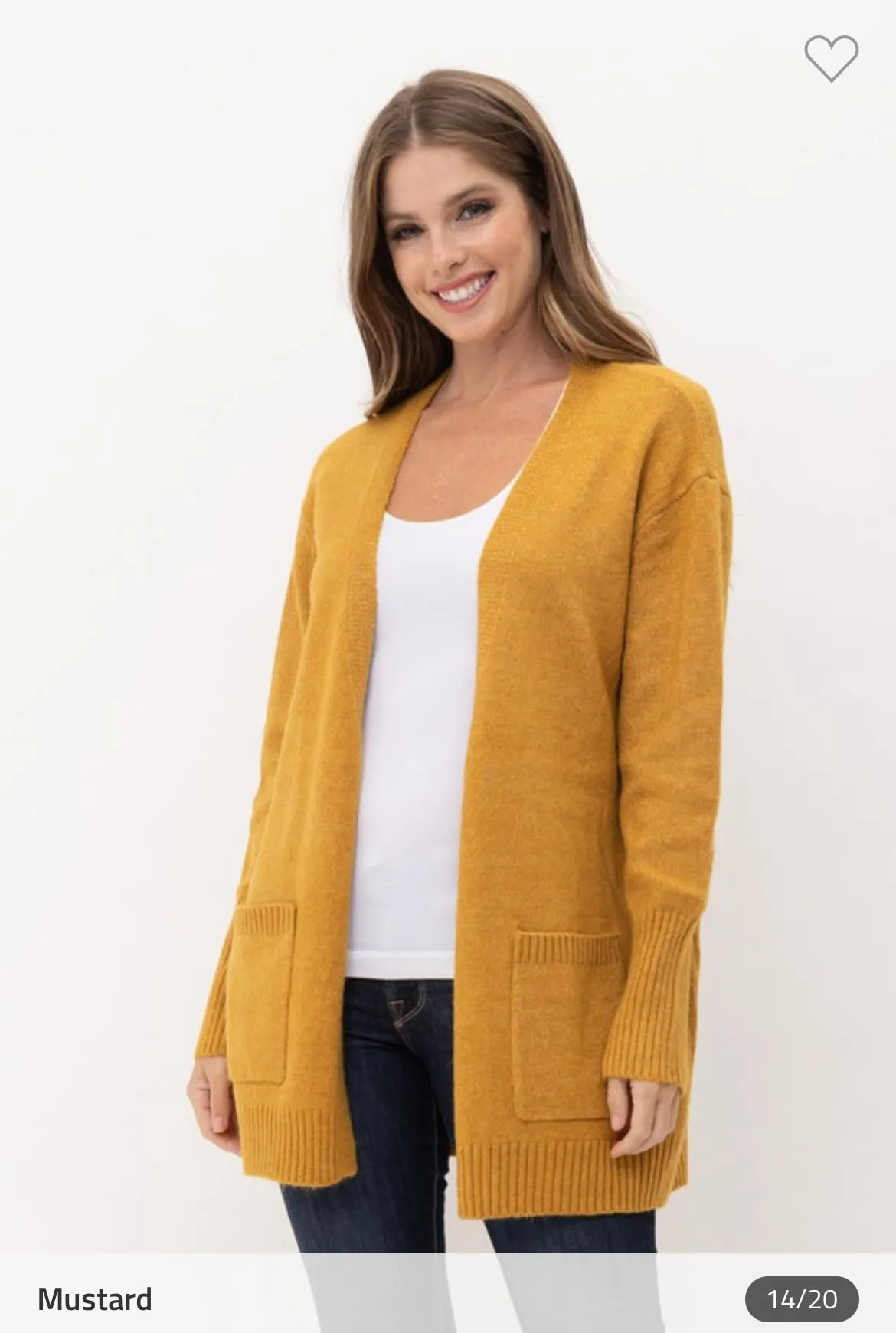 Open Front Mossy Cardigan