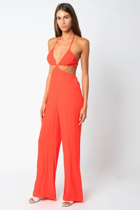Orange Zaria Jumpsuit
