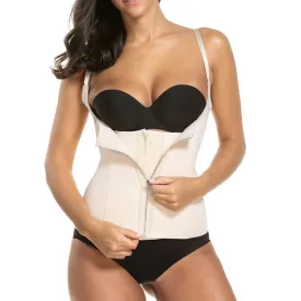 prowaist™ - Beige Zip Hook Waist Trainer
