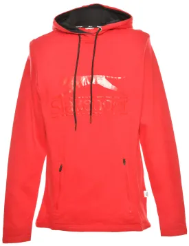 Red Printed Hoodie - M