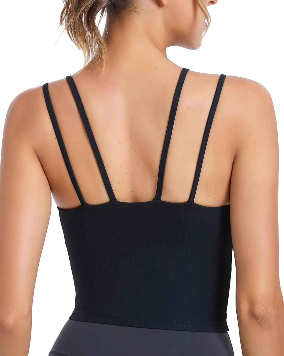 RUNNING GIRL Workout Tank Tops with Built in Bras for Women,Work Top for Women,Sports Bras for Women Padded Yoga Bra