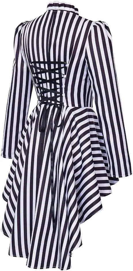 Saniplaycos Women's Steampunk Victorian Jacket Coat Medieval Vintage Gothic Tailcoat Long Sleeve Tuxedo Shirt