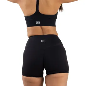 SCRUNCH BUTT HIGH WAIST BIKER SHORTS - MIDNIGHT