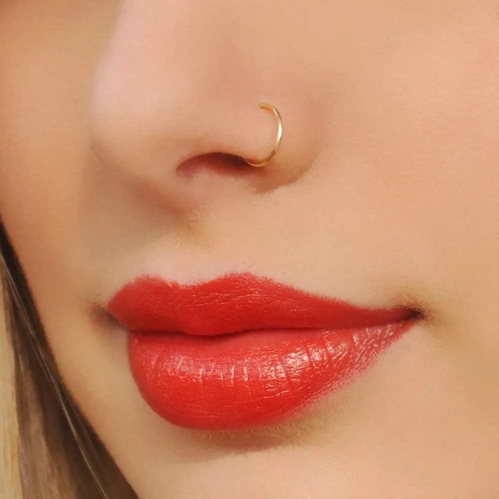 VCMART Fake Nose Ring Fake Septum Fake Nose Ring Hoop Clip On Fake Nose Piercing Faux Lip Ear Septum Nose Ring Non Pierced Fake Nose Rings for Women Men No Piercing Body Jewelry