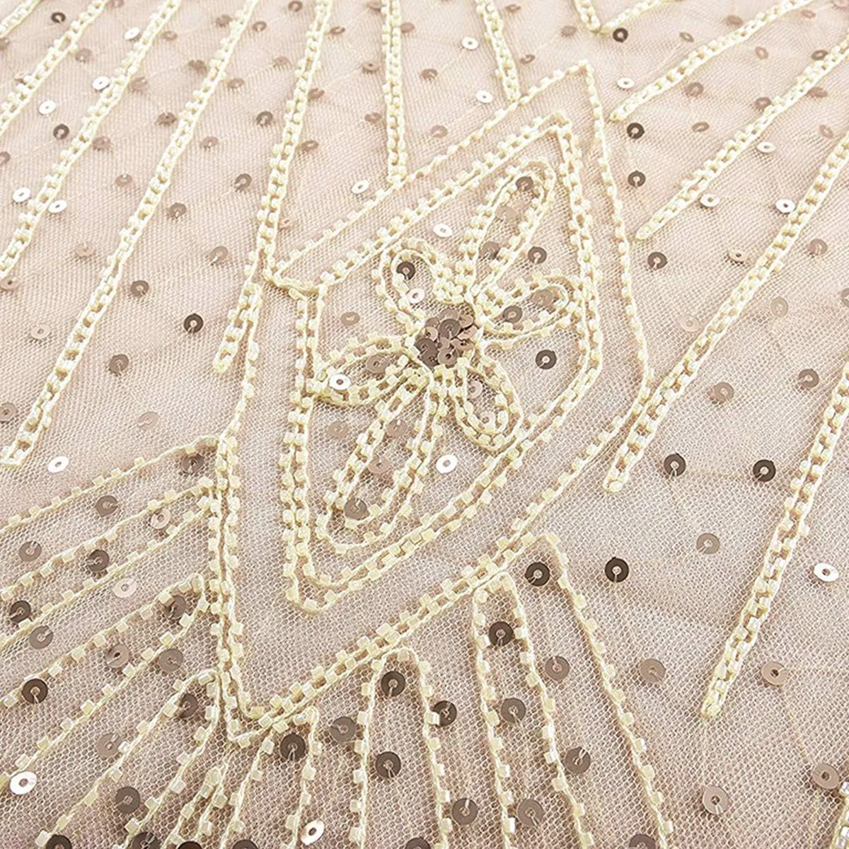 Women's 1920s Flapper Dress Vintage Great Gatsby Party Sequin Maxi Evening Cocktail Dresses with 20s Accessories Set