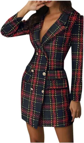 Womens Blazer Open Front Sexy Elegant Formal Suit Jackets Dress for Work Office Business Coat Foreign Jackets