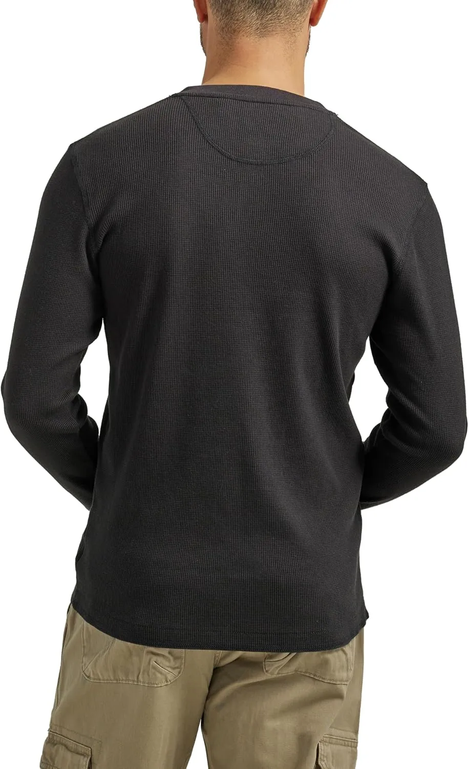 Wrangler Authentics Men's Long Sleeve Waffle Henley